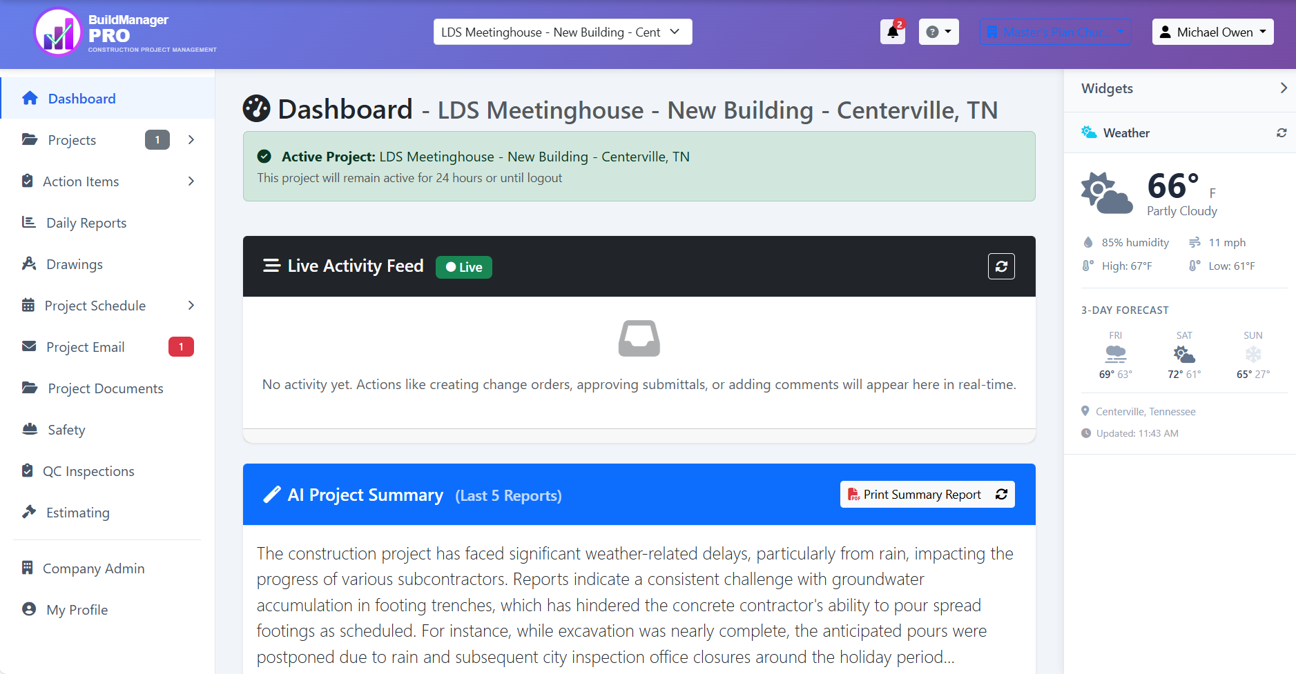 BuildManager Pro Screenshot